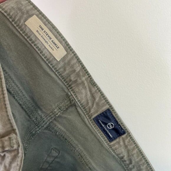 AG Adriano Goldschmied The Stevie Ankle Green Skinny Jeans - Picture 6 of 7
